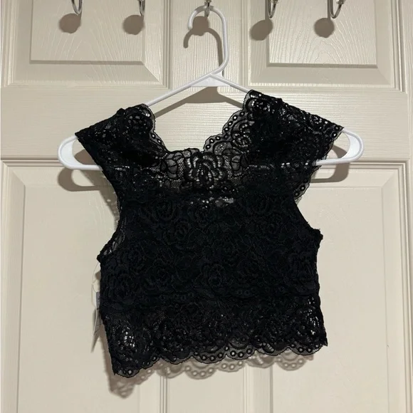 Intimately Free People Chase Me Black Lace Brami Crop Top/Bralette - Picture 5 of 7